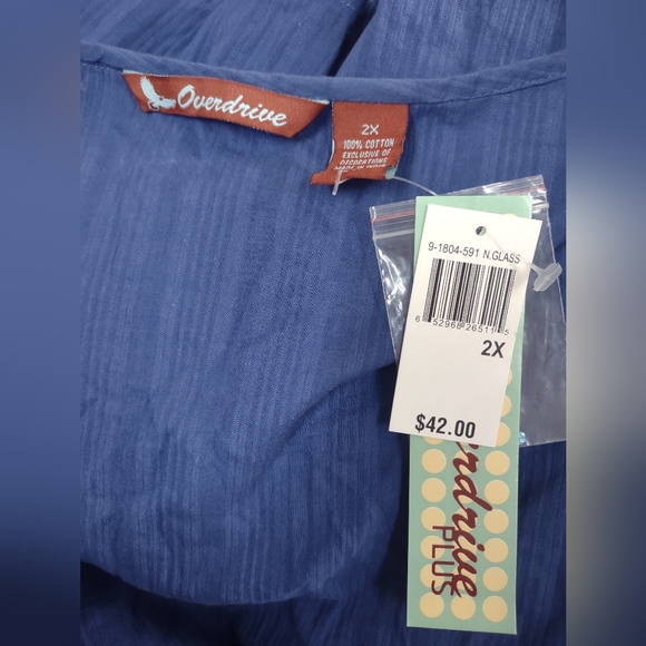 Overdrive blue top - Picture 2 of 5